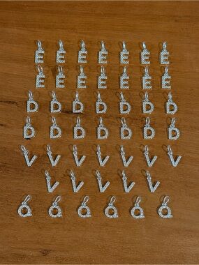 Premier Designs Silver Pavé Initial Charm Collection (46)